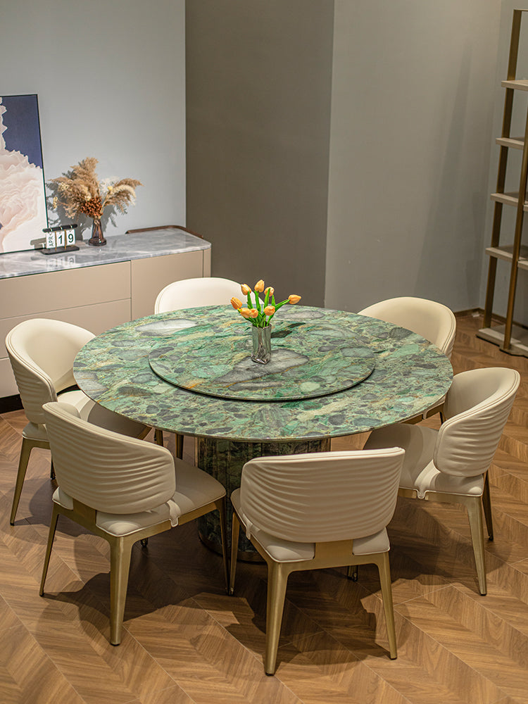 Emerald Marble Round Dining Table
