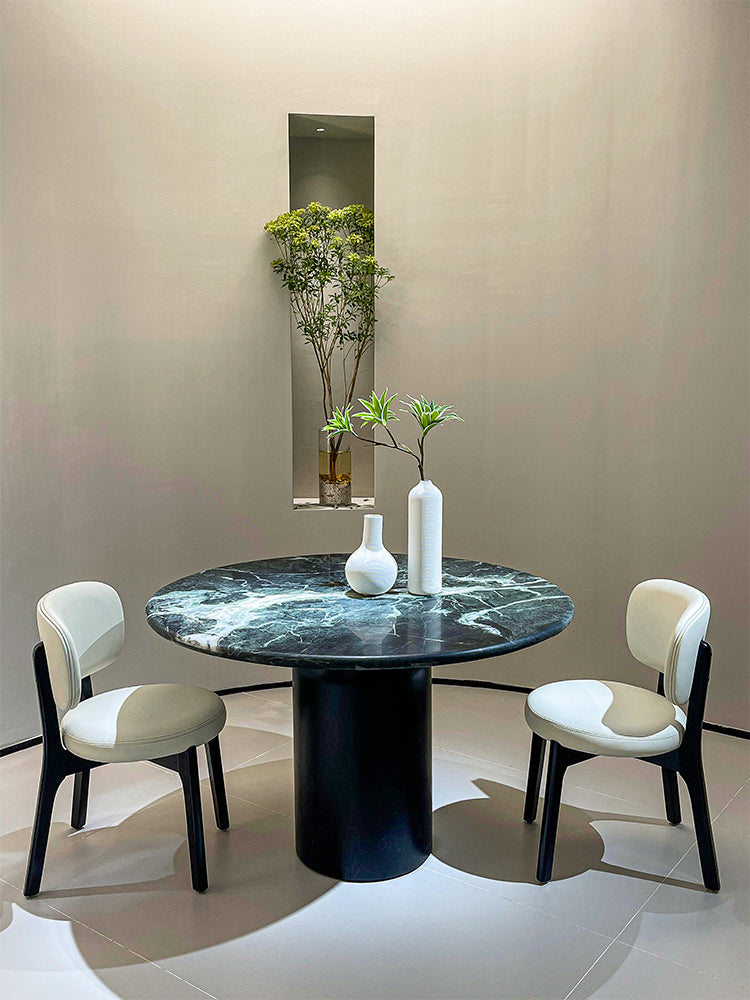 Prada Green Marble Round Dining Table