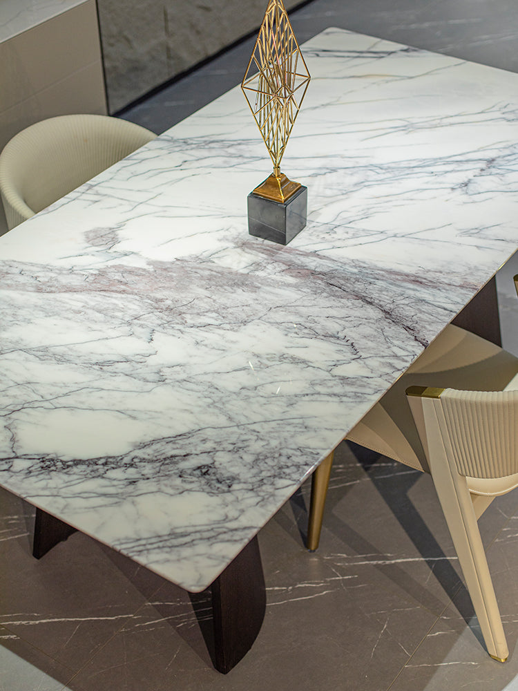 Milas Lilac Marble Dining Table