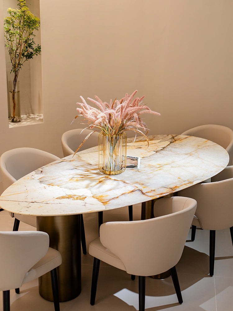 Pandora Water Drop Marble Dining Table