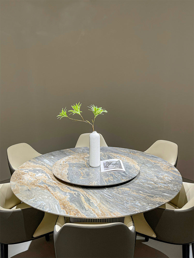 Palissandro Blue Marble Round Dining Table