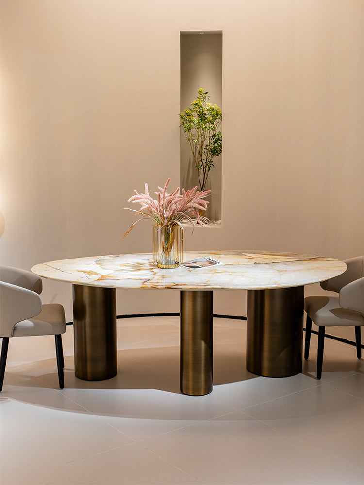 Pandora Water Drop Marble Dining Table