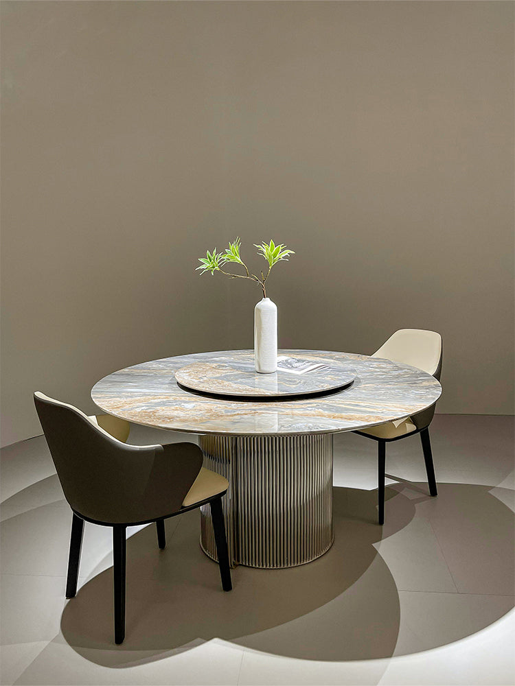 Palissandro Blue Marble Round Dining Table