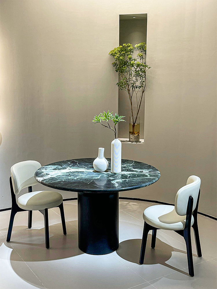 Prada Green Marble Round Dining Table
