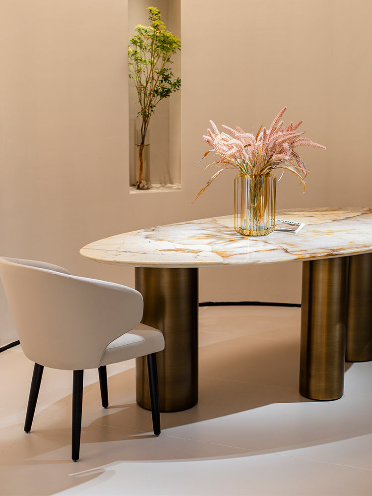 Pandora Water Drop Marble Dining Table