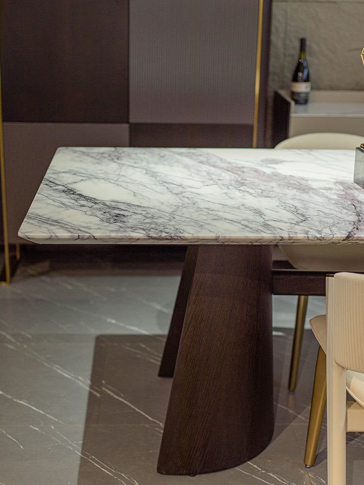Milas Lilac Marble Dining Table