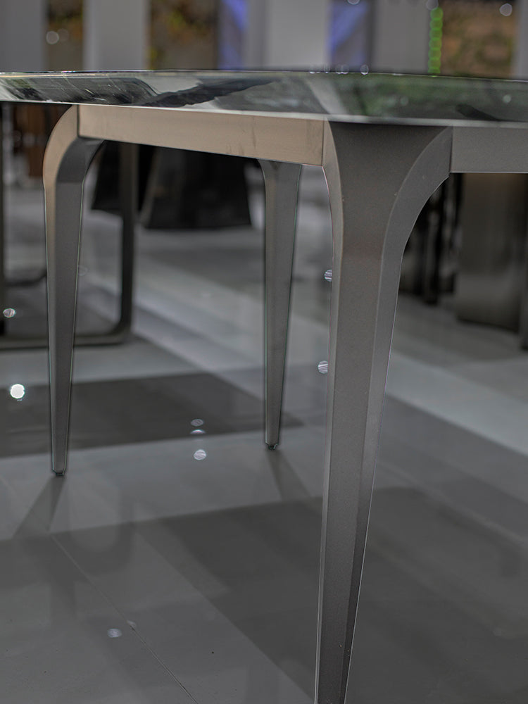 Avocado Green Marble Dining Table