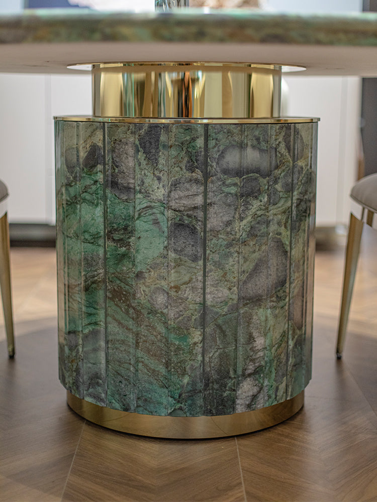 Emerald Marble Round Dining Table