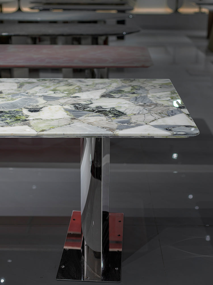 Cold Emerald Marble Dining Table