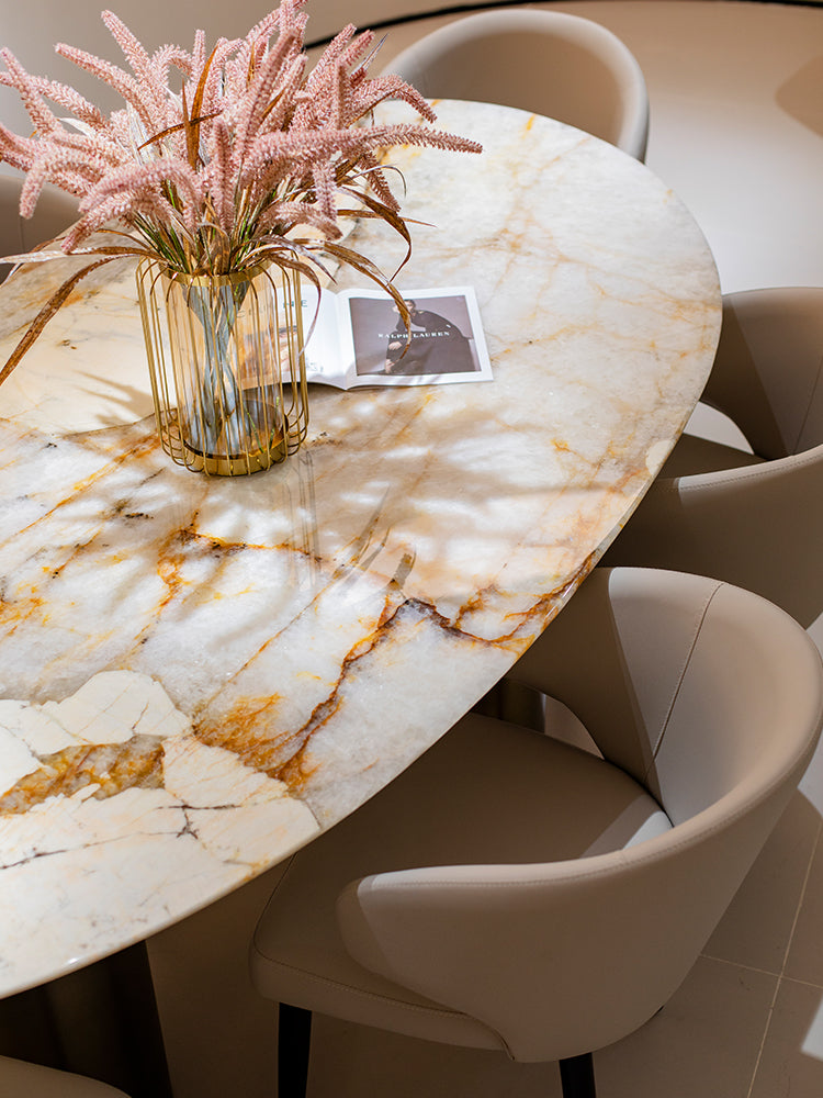 Pandora Water Drop Marble Dining Table