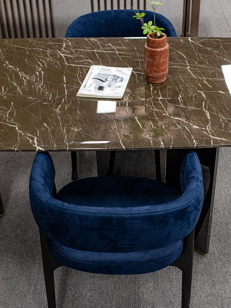 Denver Gray Marble Dining Table