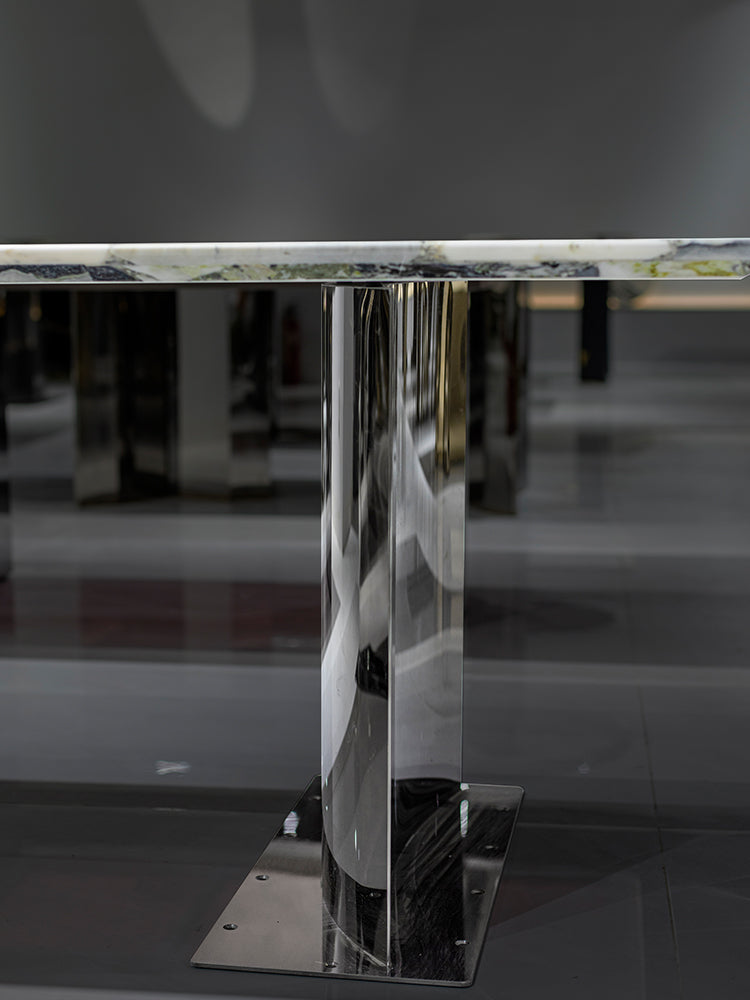 Cold Emerald Marble Dining Table