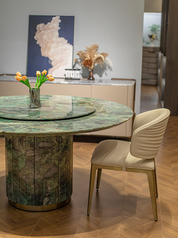 Emerald Marble Round Dining Table