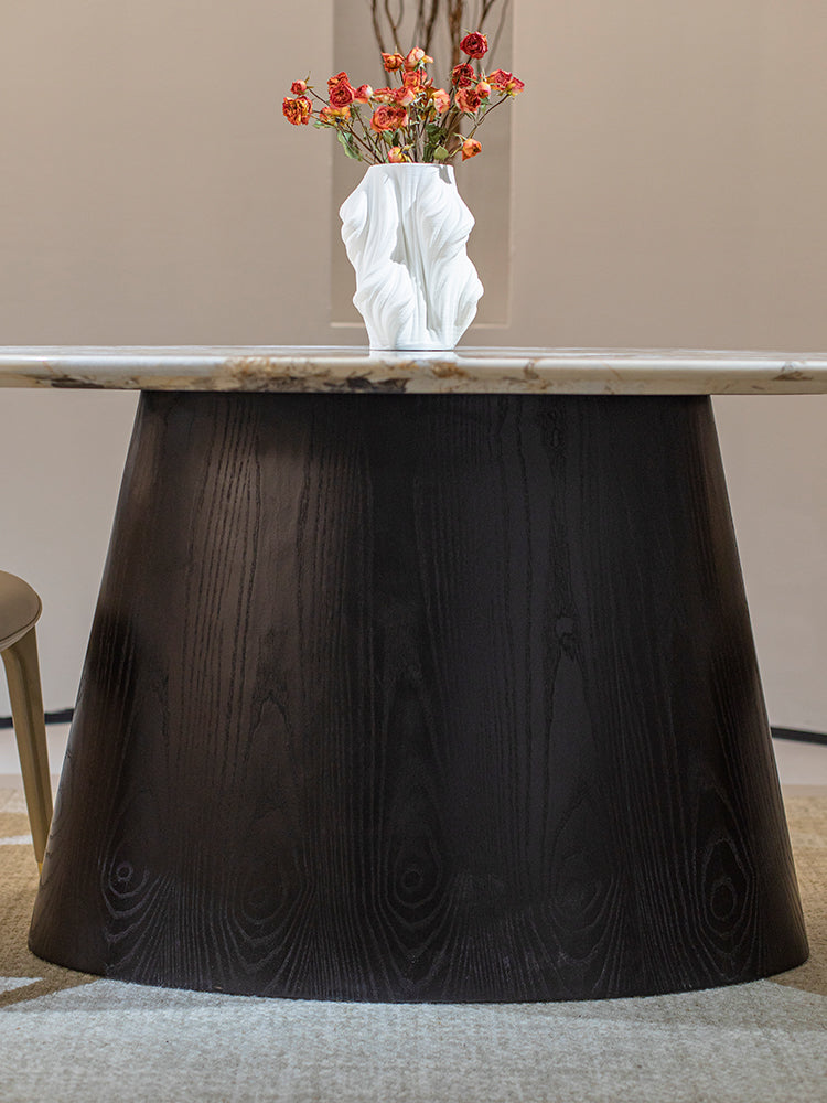 Pandora Oval Marble Dining Table