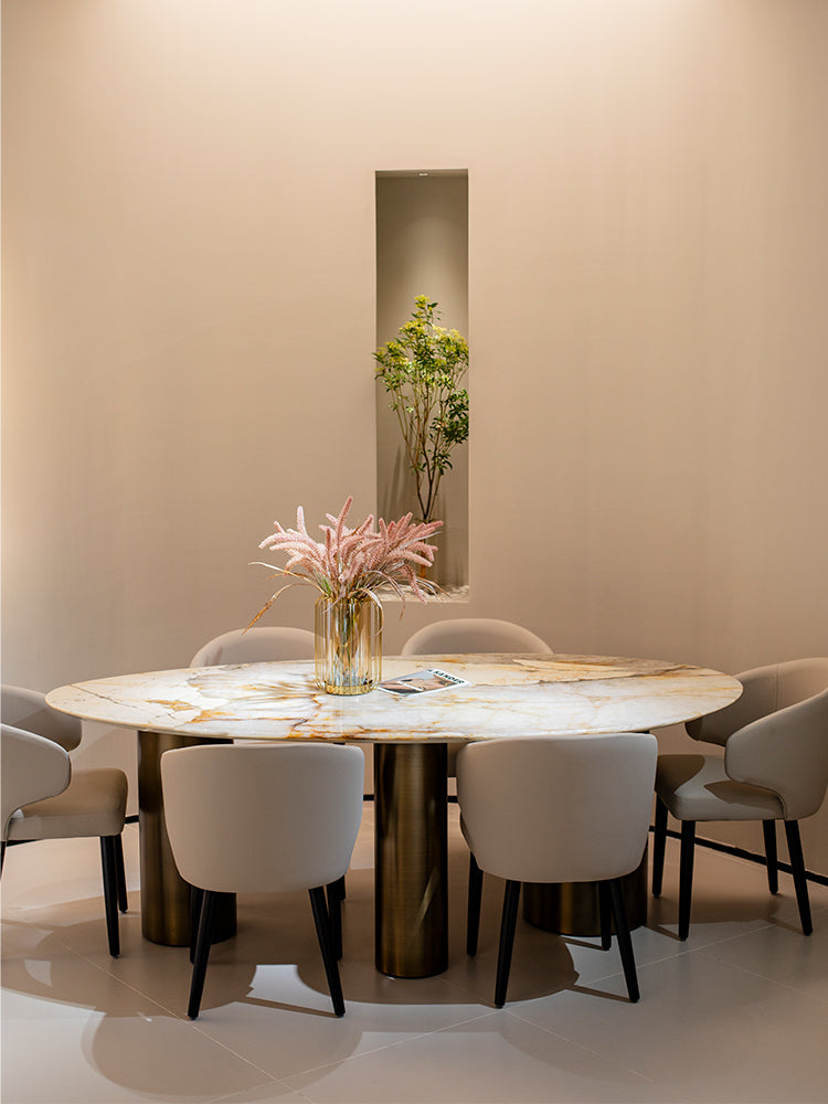 Pandora Water Drop Marble Dining Table