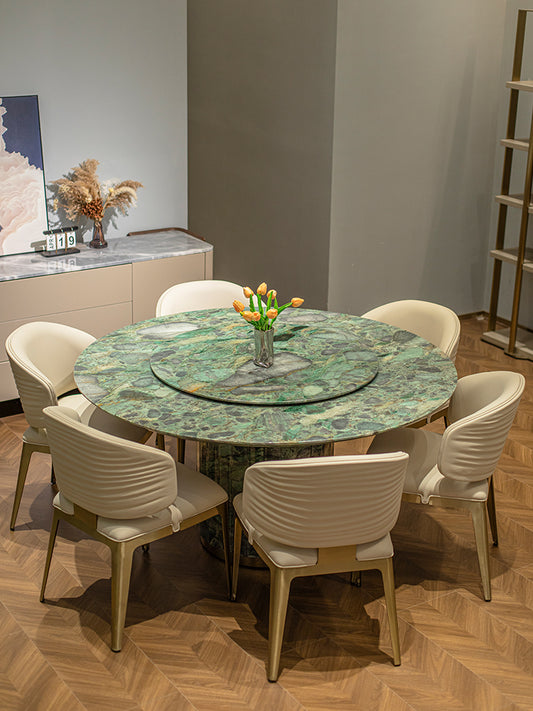 Emerald Marble Round Dining Table