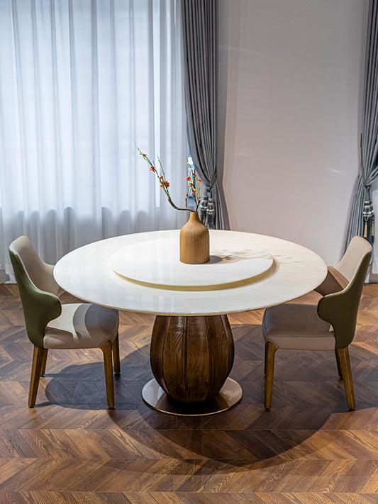 Milan White Jade Marble Dining Table