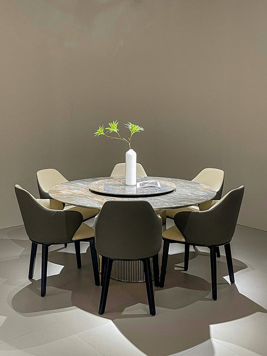 Palissandro Blue Marble Round Dining Table