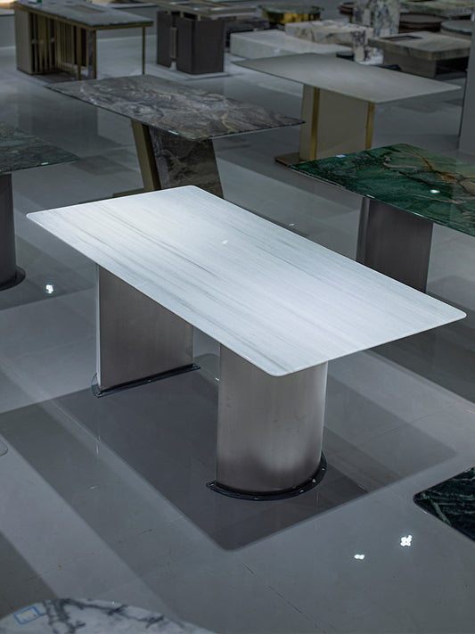 Palissandro White Marble Dining Table