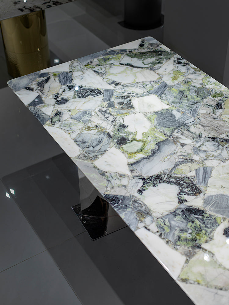 Cold Emerald Marble Dining Table