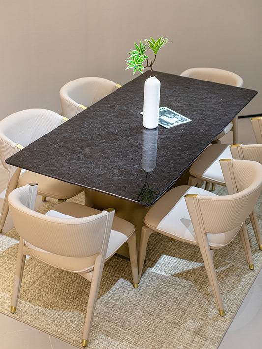 Versace Black Marble Dining Table