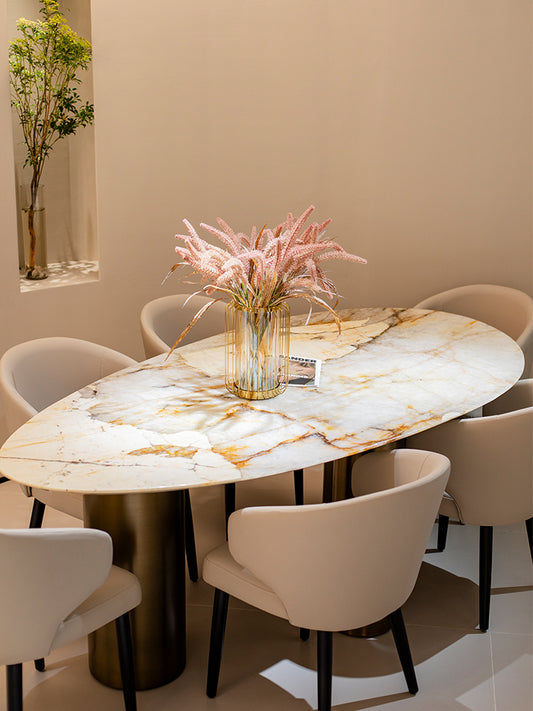Pandora Water Drop Marble Dining Table