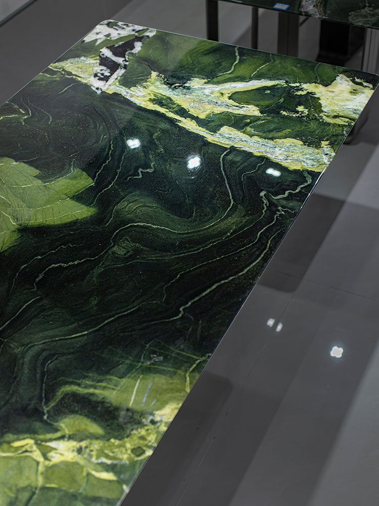 Avocado Green Marble Dining Table