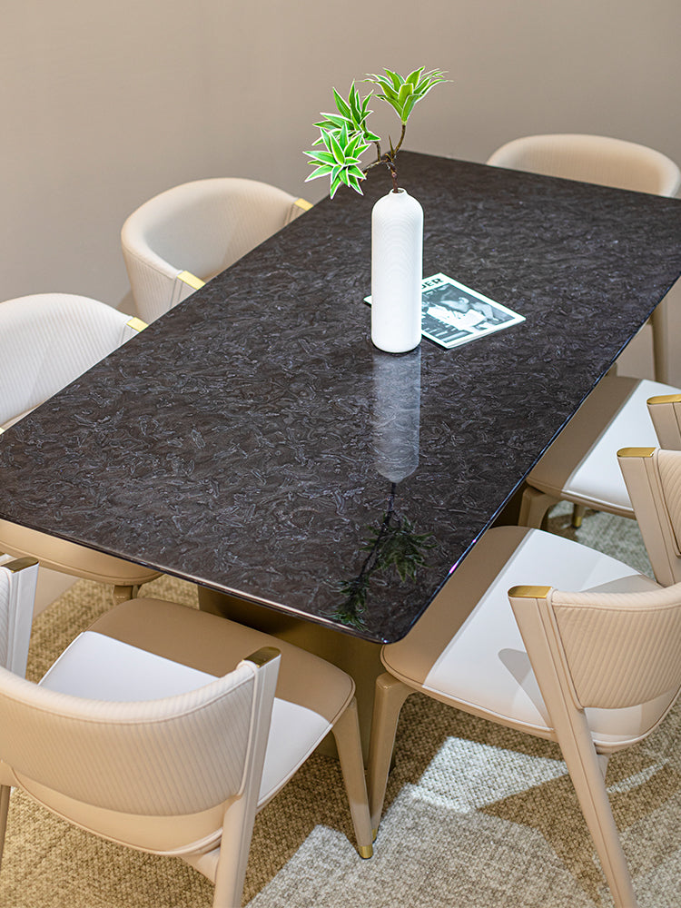Versace Black Marble Dining Table