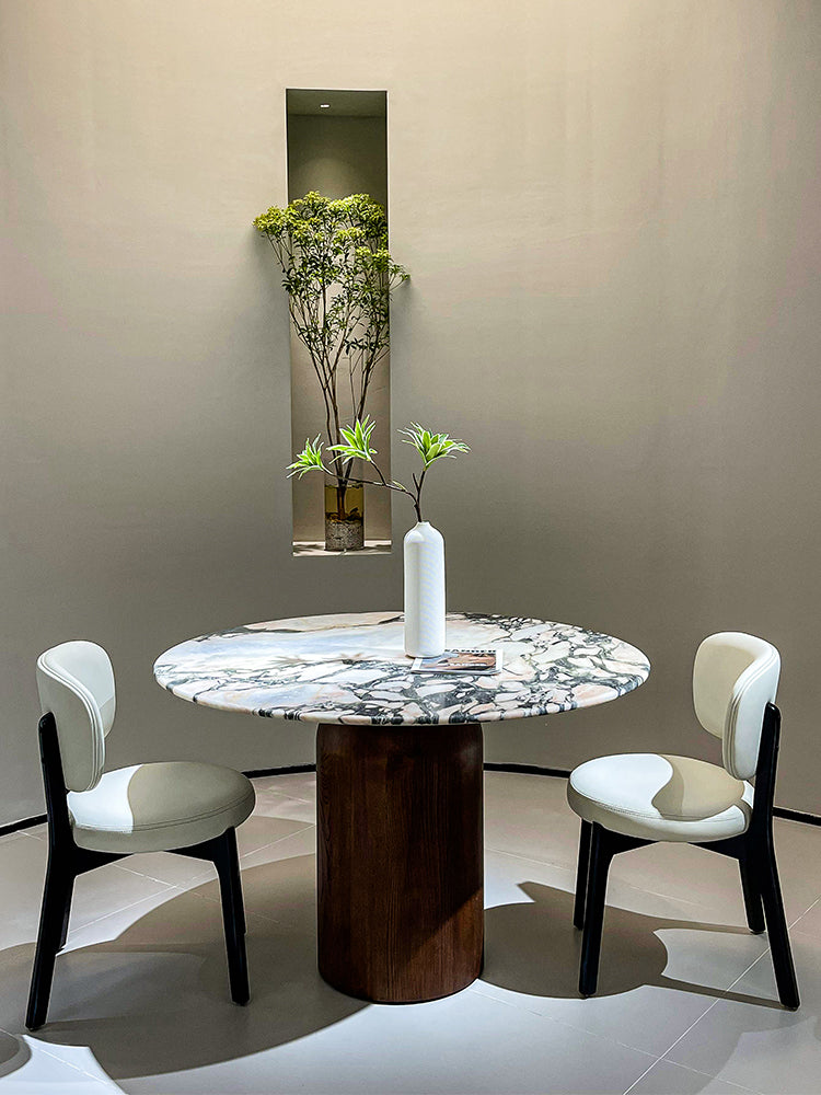 Bulgari Pink Marble Round Dining Table