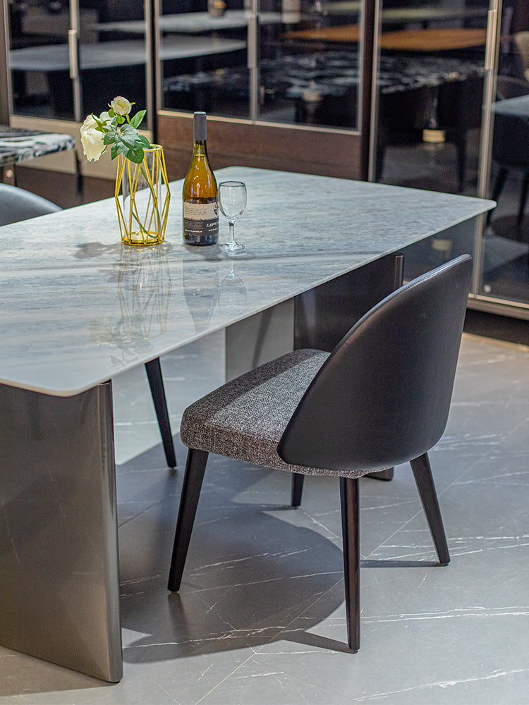 Blue Crystal Marble Dining Table