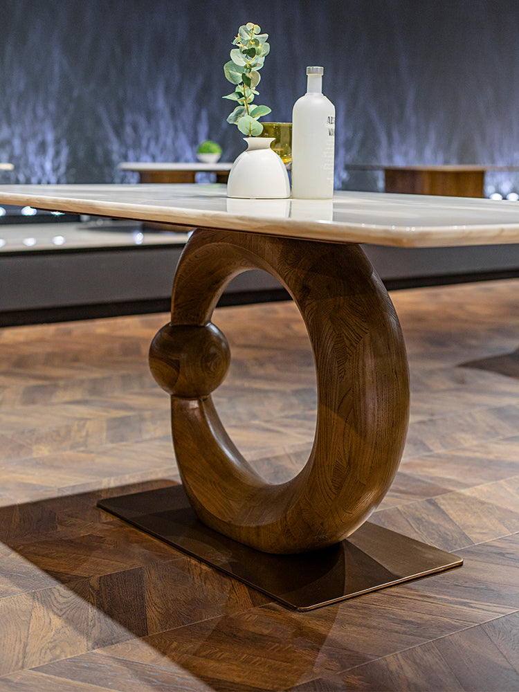 Kari Lce Jade Marble Dining Table
